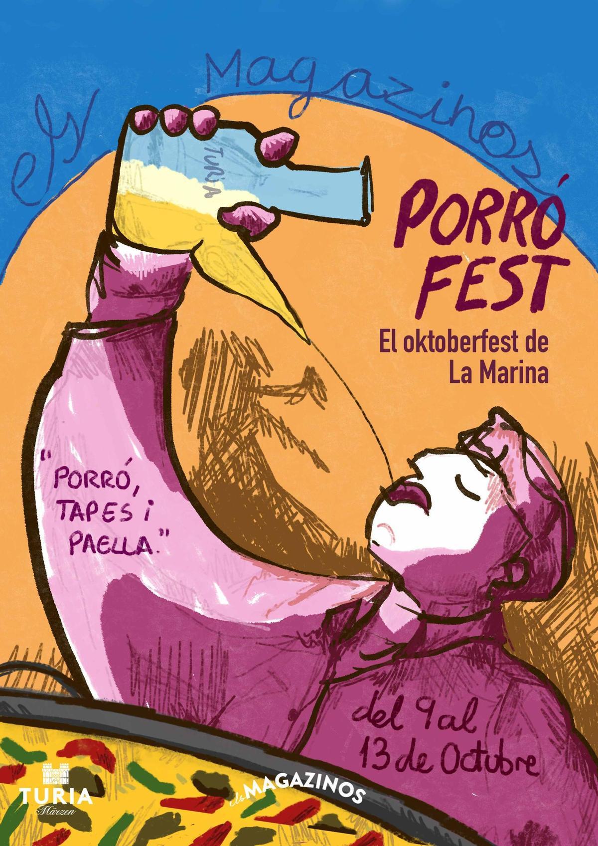 Cartel oficial del Porró Fest.