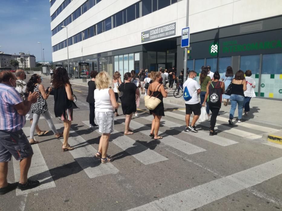 Manifestación de los comerciantes.