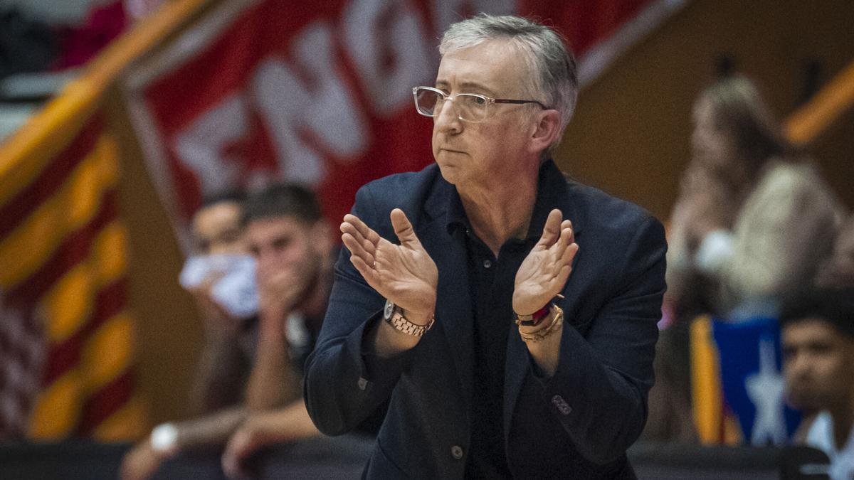 El entrenador del Básquet Girona, Moncho Fernández, espera sumar una victoria sonada ante el Kosner Baskonia