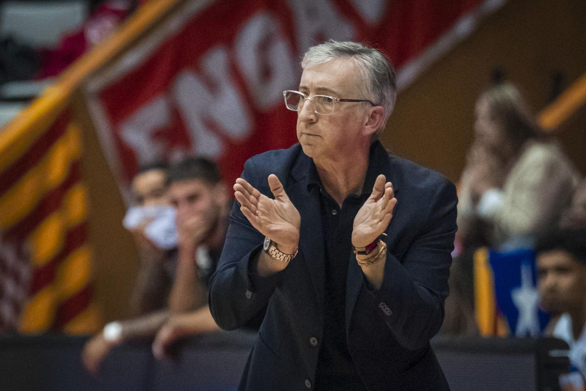 El entrenador del Básquet Girona, Moncho Fernández, espera sumar una victoria sonada ante el Kosner Baskonia