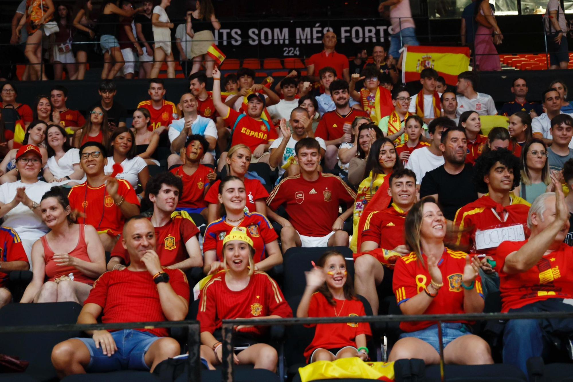 La Fonteta acoge con pantallas gigantes la semifinal de España en la Eurocopa