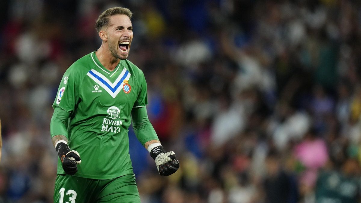 Lecomte, el portero del Espanyol.