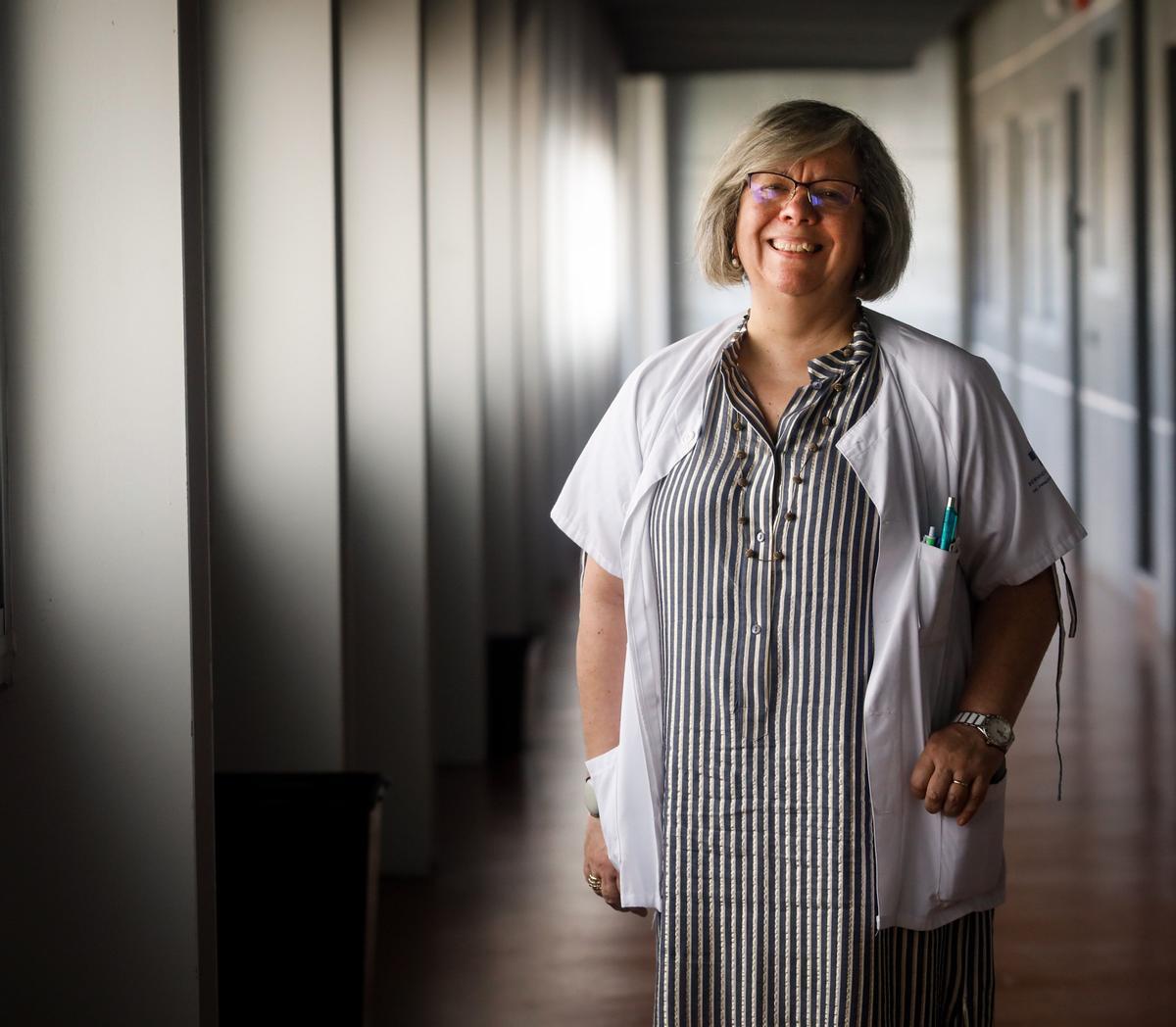 Dulce Solar, en el Hospital de Cabueñes.