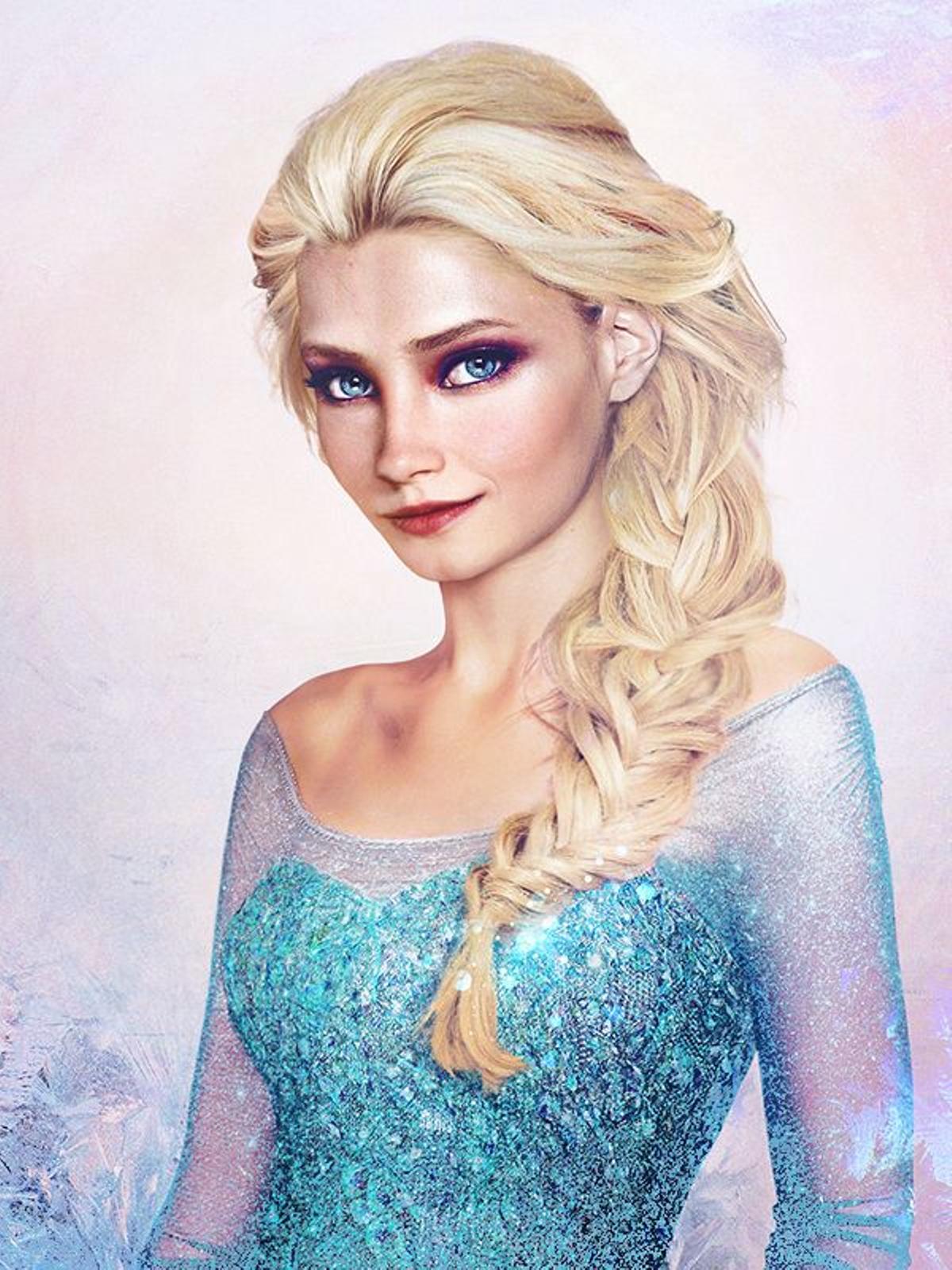 Elsa de Frozen, ilustrada por Jirka Väätäinen