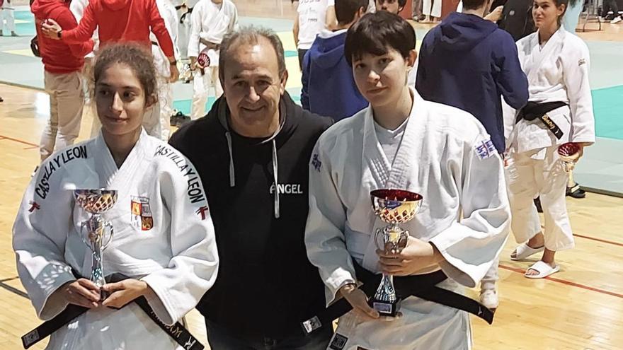 Sara Ventosa y Miriam Silvares, del Judo Morales, oro y bronce en el Campeonato de Castilla y León Sénior