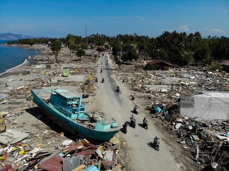 La destrucción causada por el terremoto y posterior tsunami en la isla indonesia de Pal. / AFP PHOTO / JEWEL SAMAD