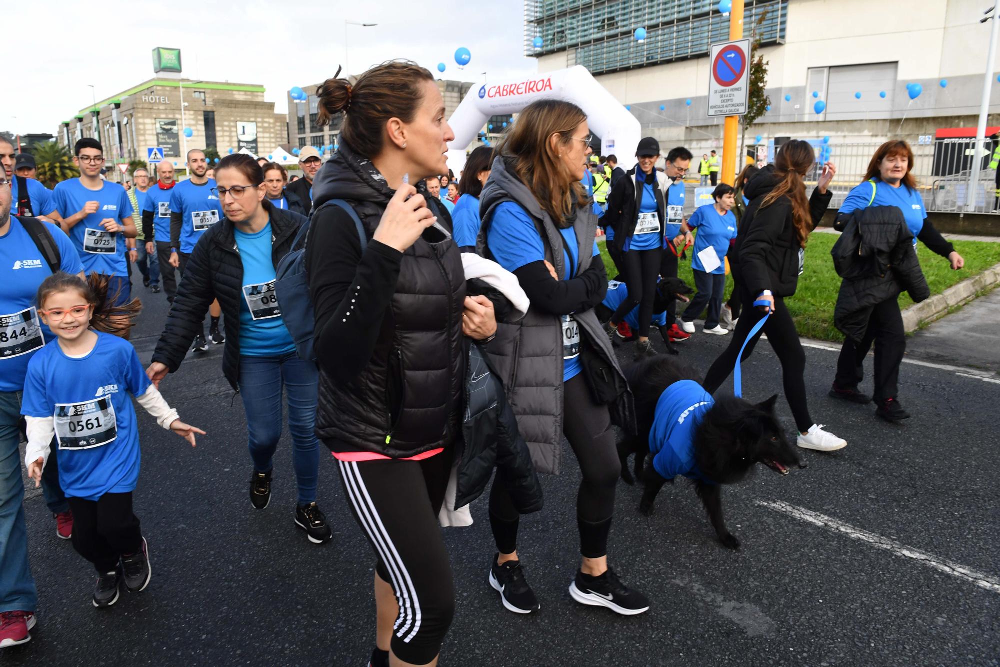 La carrera 5KM Solidarios en Agrela y con la salida en la fábrica de Estrella