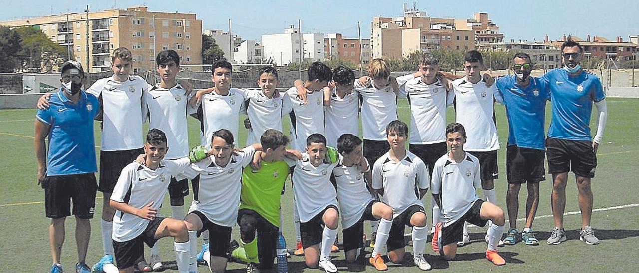 Conjunto del Rotlet Molinar infantil, campeón de Liga.