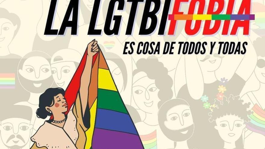 El cartel del Ayuntamiento de Elche para conmemorar la efemérida contra la LGTBIFobia