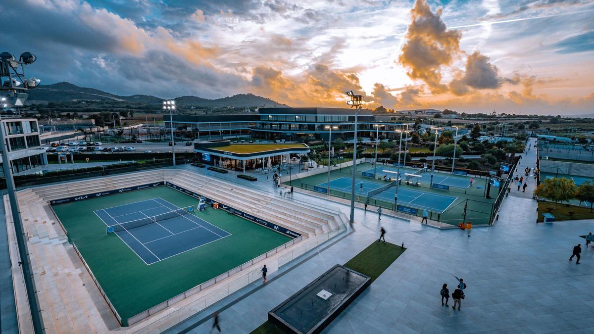 Vistas de las pistas de la Rafa Nadal Academy