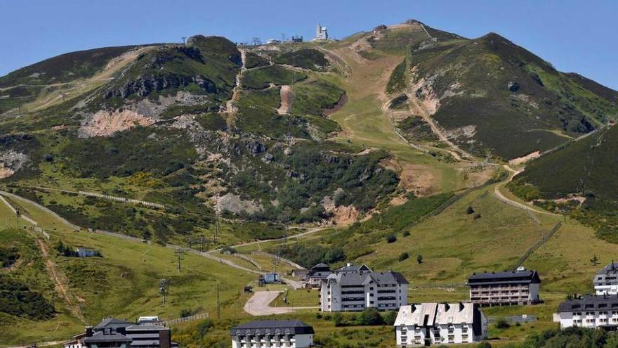 La estación de esquí de Valgrande-Pajares, este verano.
