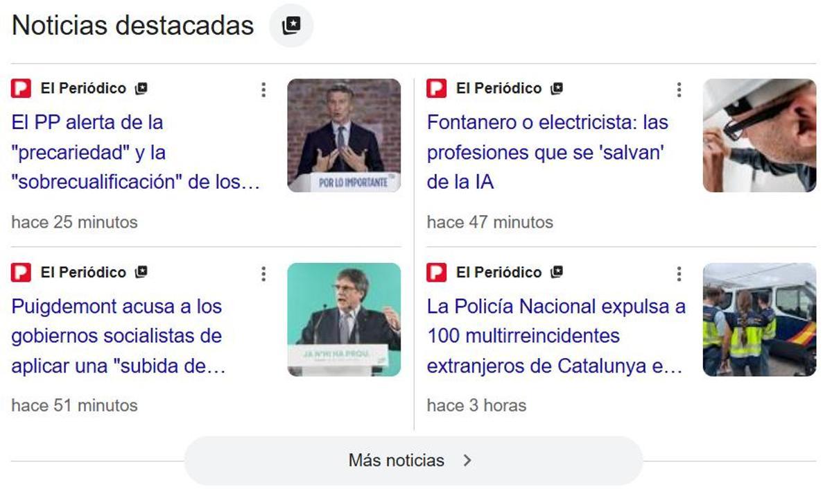Destacados en el buscador