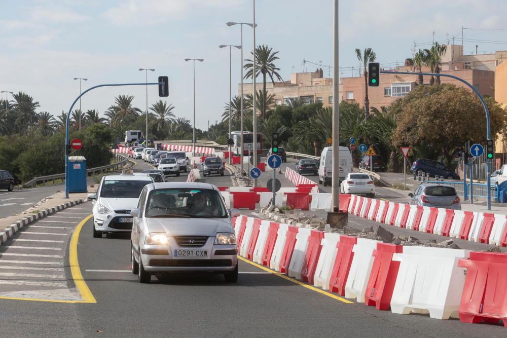 Obras en la avenida de Elche