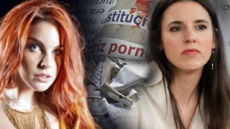 La exactriz porno e influencer feminista Amarna Miller acusa a Irene Montero de un delito de odio