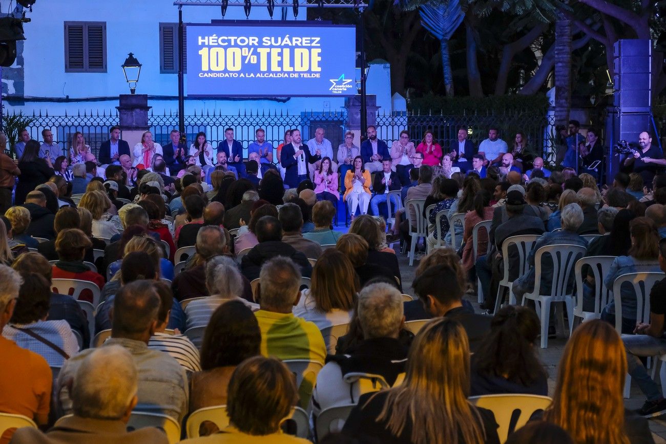 Acto de presentación del candidato de Coalición Canaria a la alcaldía de Telde, Héctor Suárez.