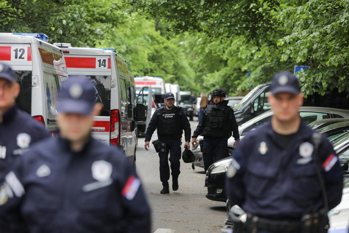 Masacre en una escuela de Belgrado