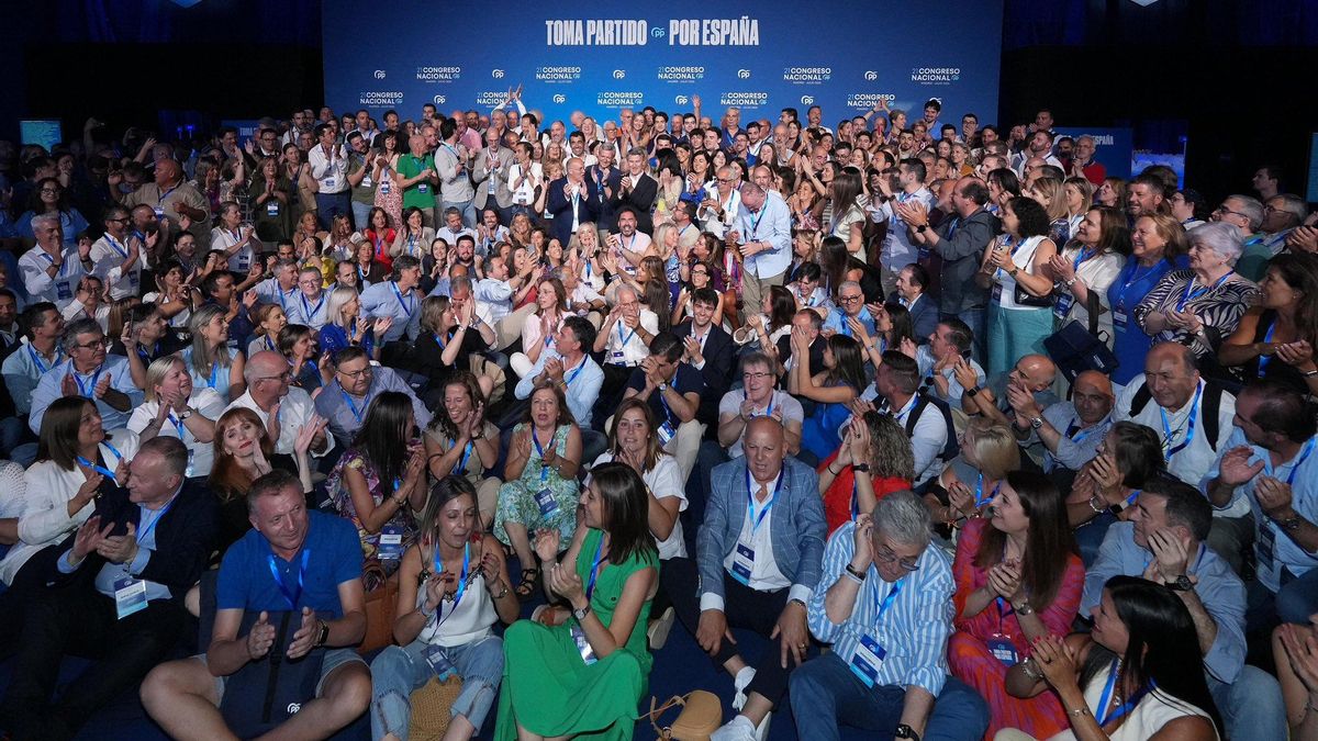 Delegación del PP de Galicia en el Congreso Nacional del PP en Madrid.