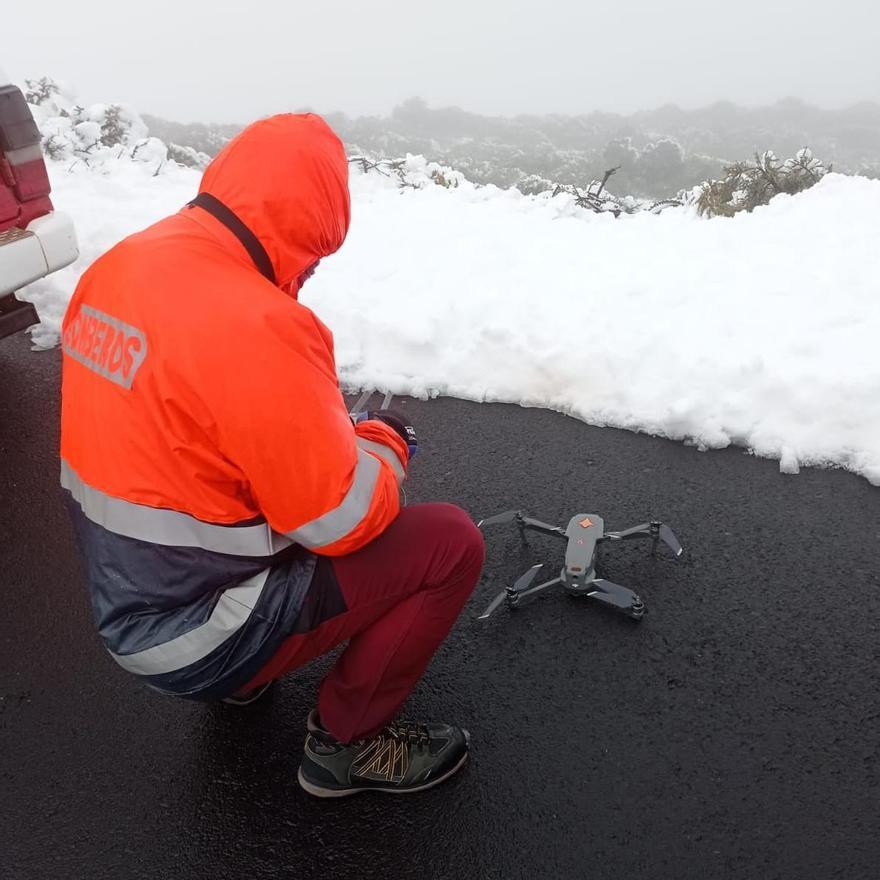 Un dron se incorpora a la búsqueda del hombre desaparecido en La Palma