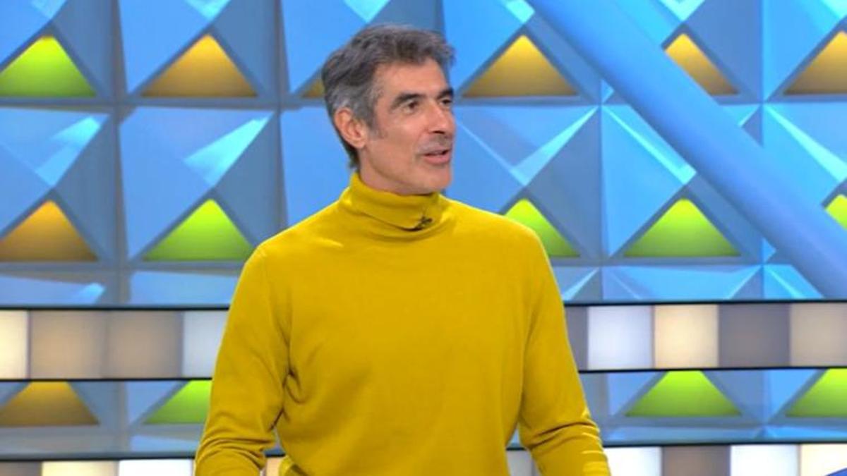El presentador Jorge Fernández en el programa de Antena 3 'La ruleta de la suerte'