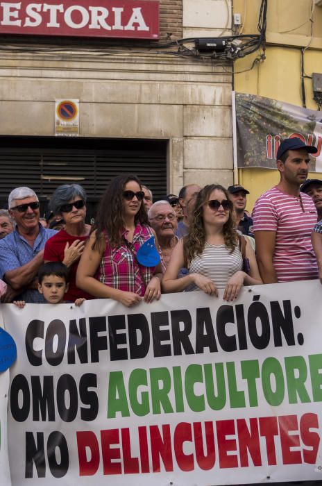 Tensión en la protesta de los agricultores