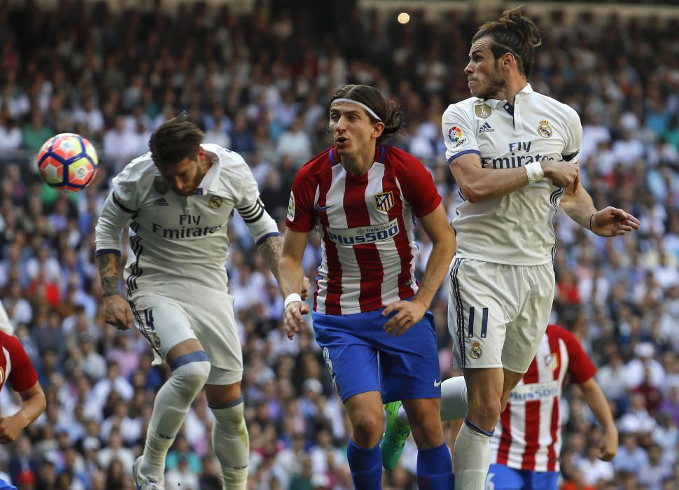 Imágenes del partido entre Real Madrid y Atlético.