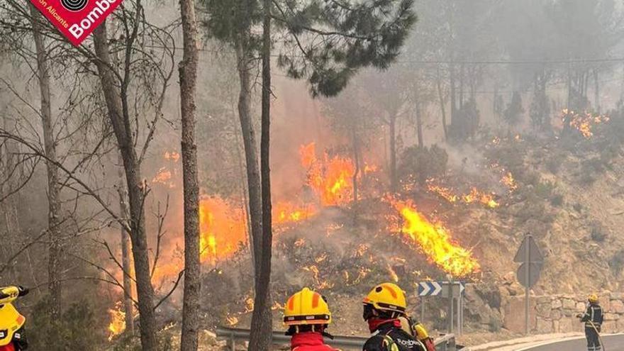 Temperaturas de junio en marzo y riesgo extremo de incendios forestales en la provincia de Alicante