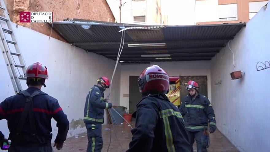 Actuaciones de los bomberos por el viento en Castellón
