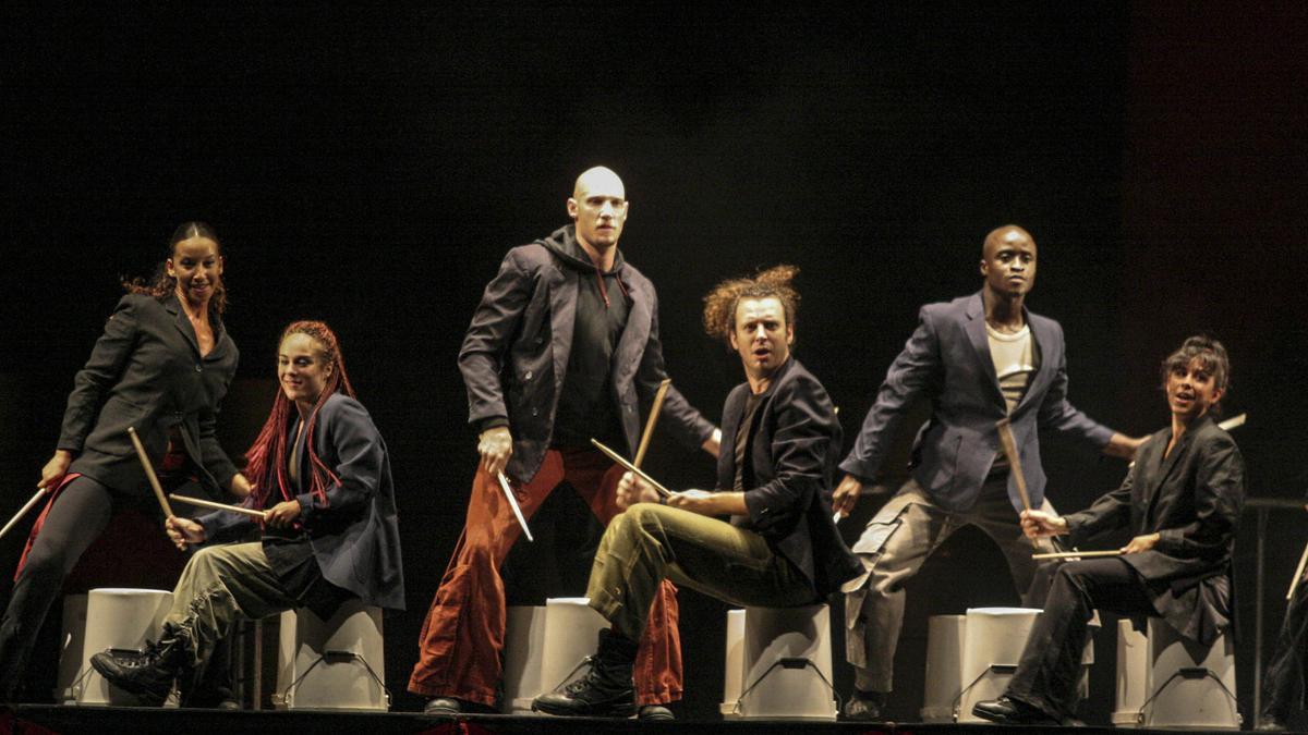 Mayumana, en la inauguración de la Fira de 2006