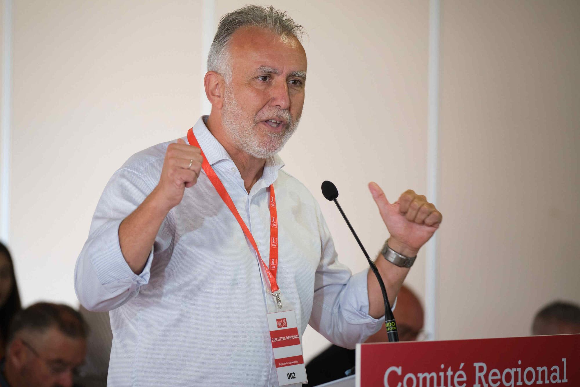 Comité Regional del PSOE celebrado en Puerto de la Cruz (Tenerife)