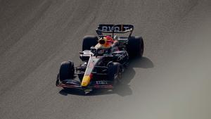 Verstappen, durante la clasificación en Abu Dhabi