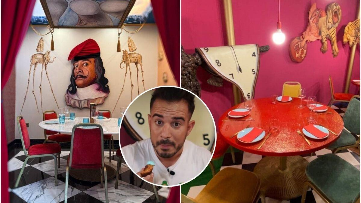 El influencer 'Cocinando con Pablo' alucina con el restaurante de Sevilla inspirado en Salvador Dalí: "Menuda locura"