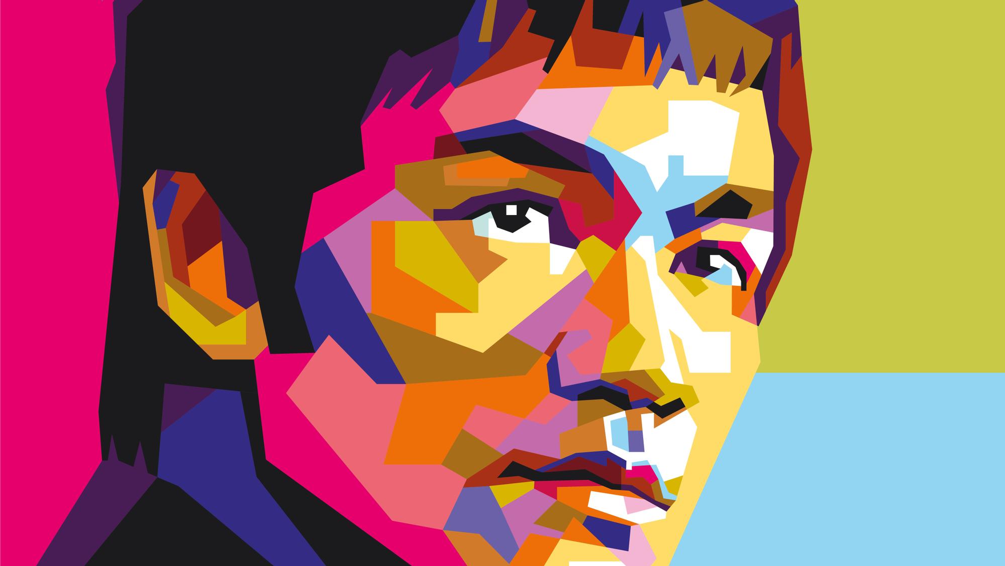 Retrato del actor y luchador de artes marciales, Bruce Lee