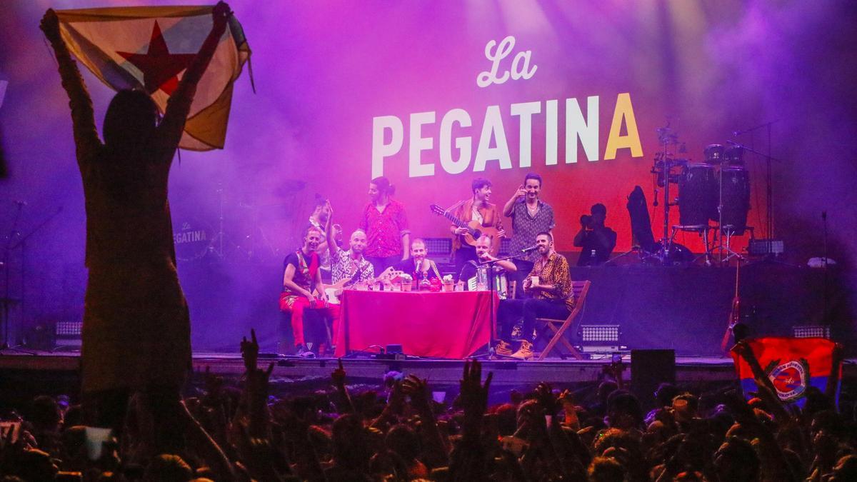 Un concierto de La Pegatina en Galicia.