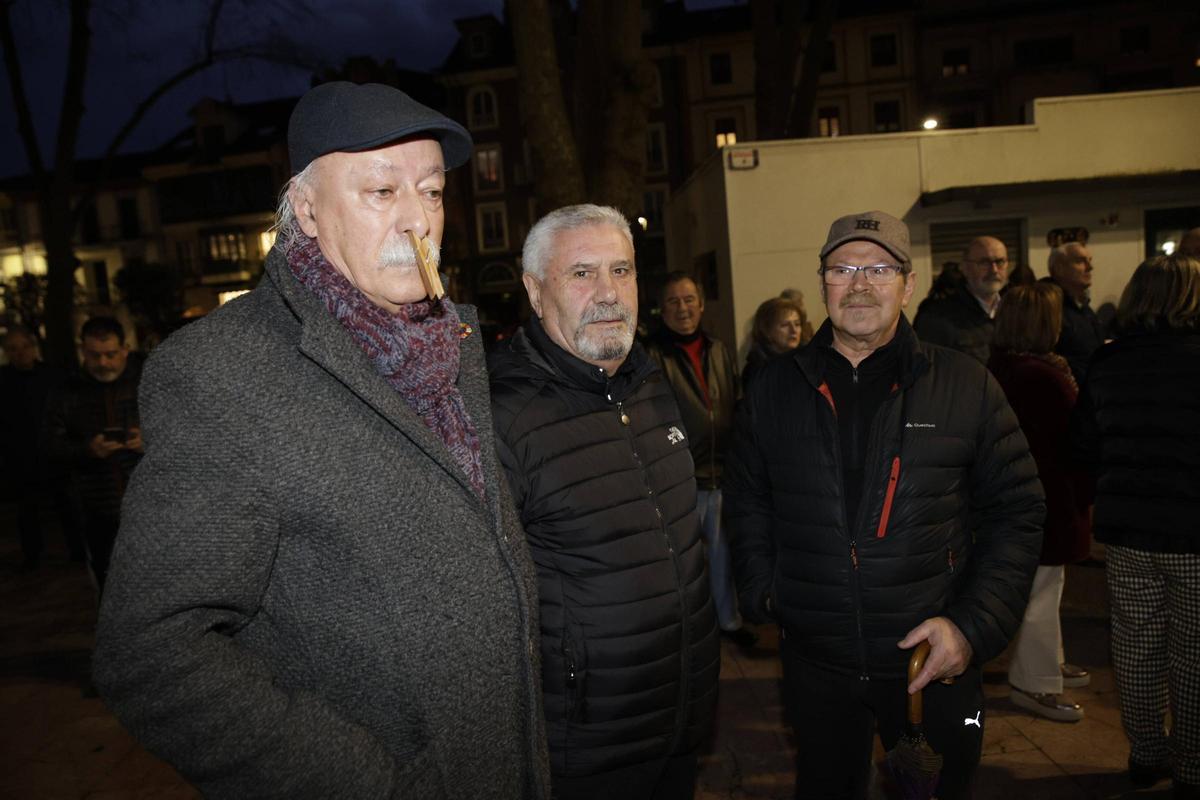 Aurelio San Martín, José Manuel Muñiz y Alberto Roza.