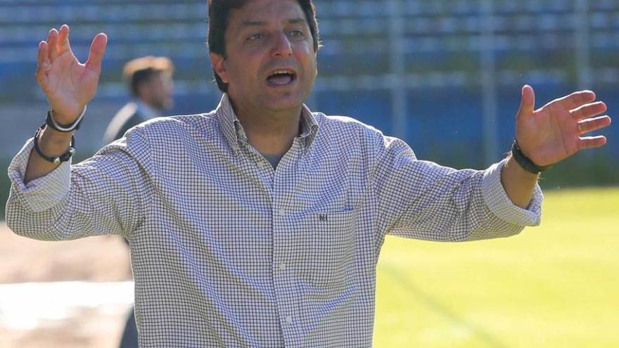 José Manuel Barla, durante el partido.