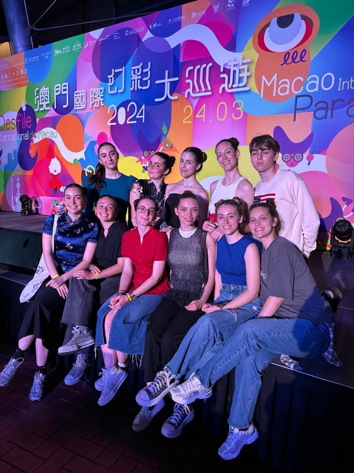 Integrantes de Masters Ballet en una actuación en Macao.