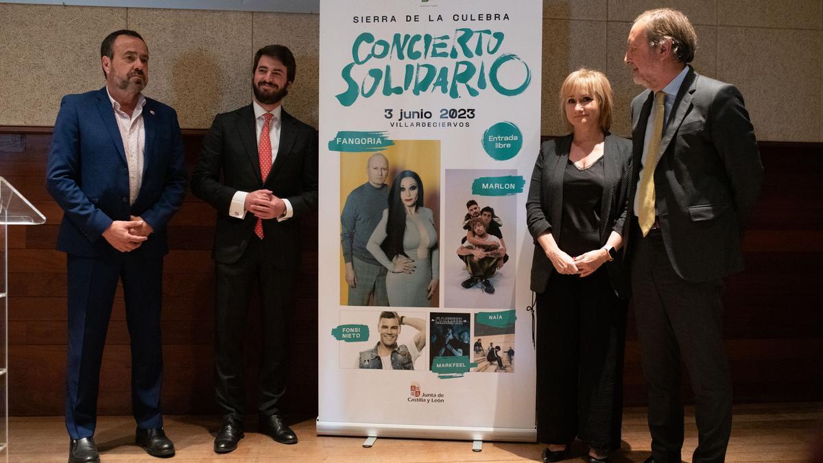 Presentación del &quot;concierto solidario&quot; en Zamora,.