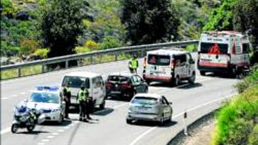 Tres heridos leves en un accidente