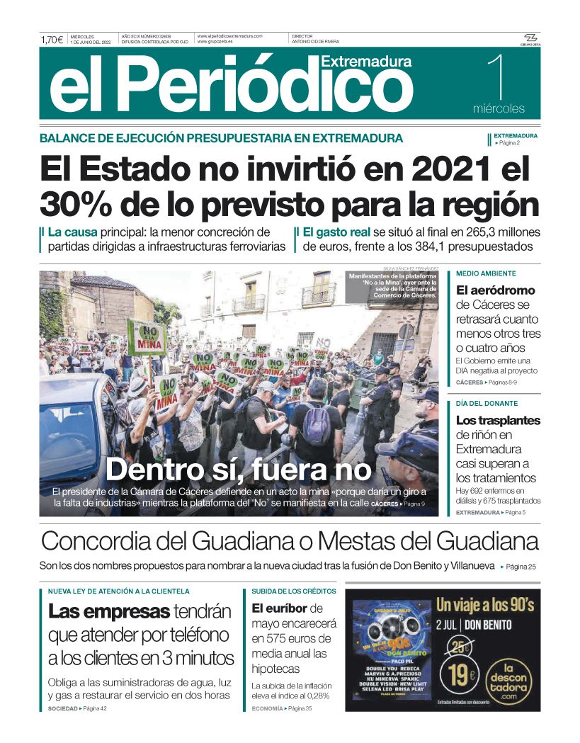 Consulta la portada correspondiente al día 1 de junio del 2022