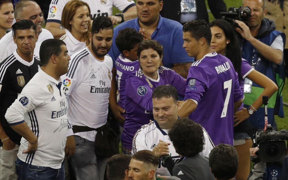 La celebración del Real Madrid tras ganar la Copa de Europ