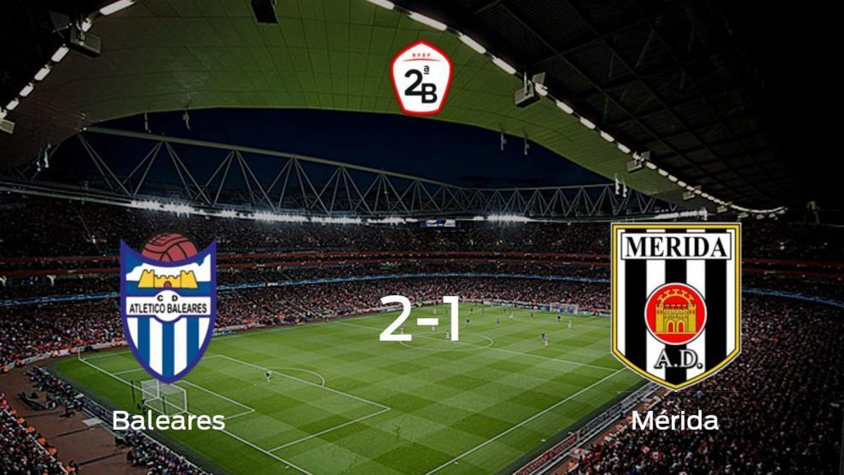El At. Baleares consigue la victoria ante el Mérida AD (2-1)