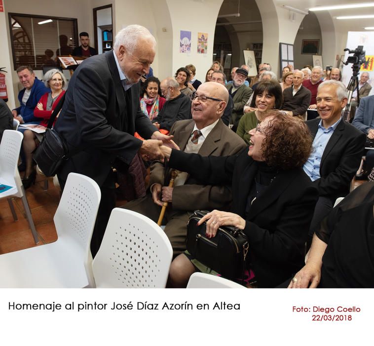 El pintor José Díaz Azorín, homenajeado en Altea