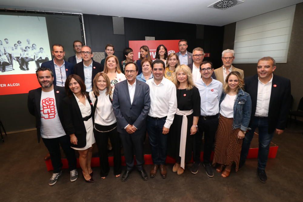 Presentación de la candidatura del PSOE en Alcoy.