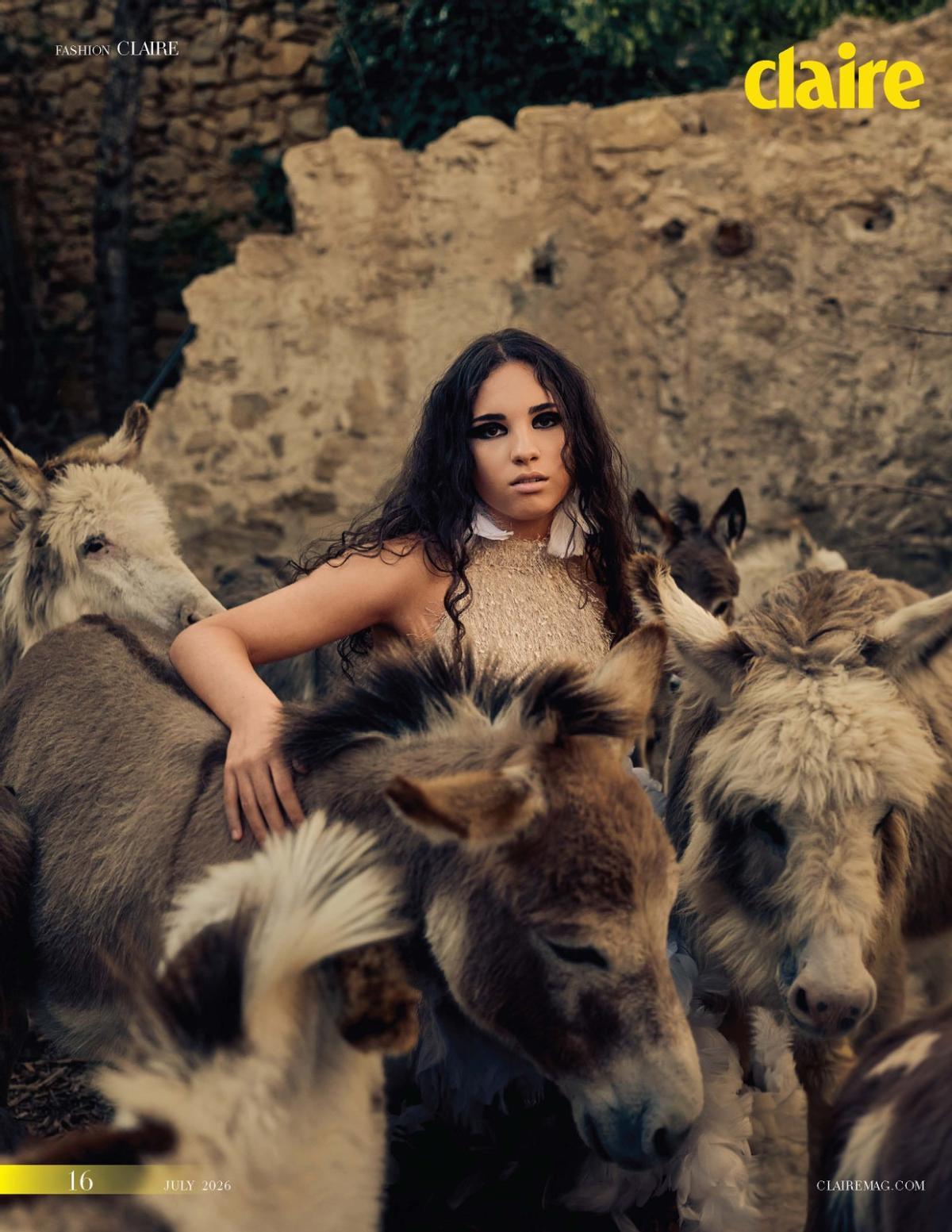 Foto en la revista Claire