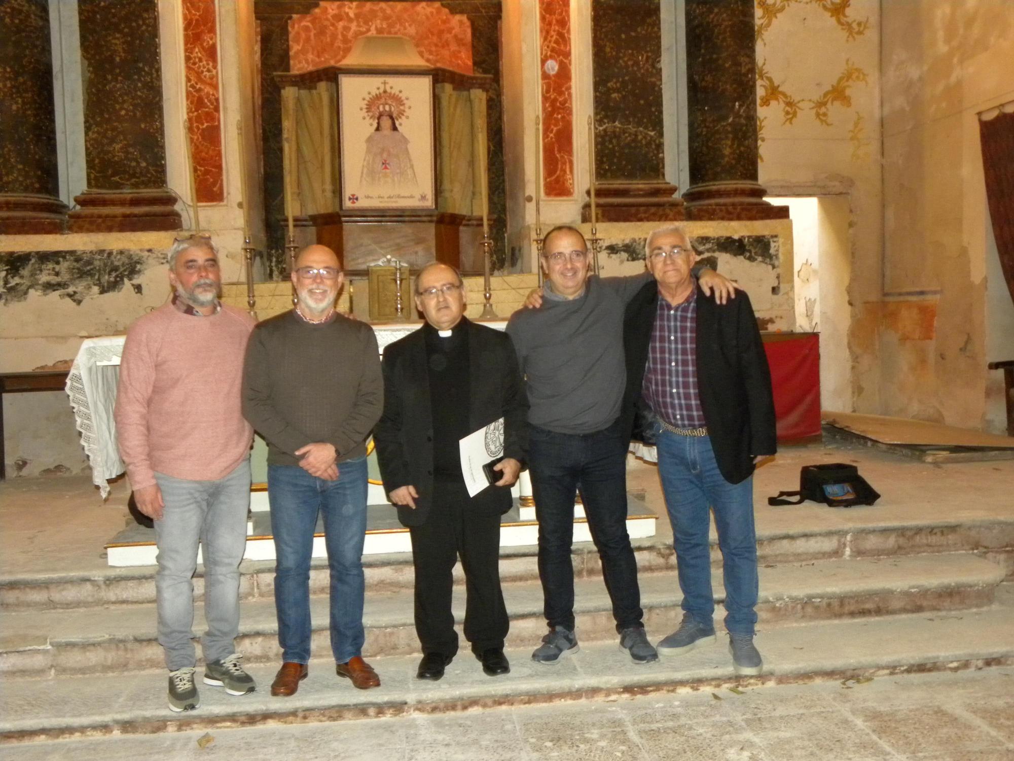 Los artífices de la cesión del exconvento de Capuchinos al Ayuntamiento de Monóvar.