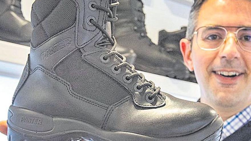 Bota para el ejército fabricada por la empresa Panter.