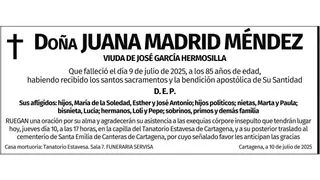 Dª Juana Madrid Méndez