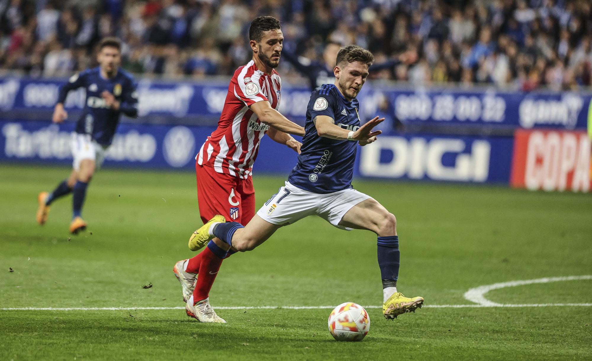 En imágenes: así fue el duelo copero entre el Real Oviedo y el Atlético de Madrid