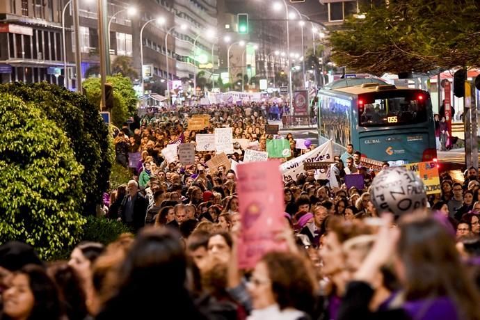 GENTE Y CULTURA 07-03-19  LAS PALMAS DE GRAN CANARIA. 8M Día Internacional de la Mujer. Manifestación por el 8M Día Internacional de la Mujer. FOTOS: JUAN CASTRO