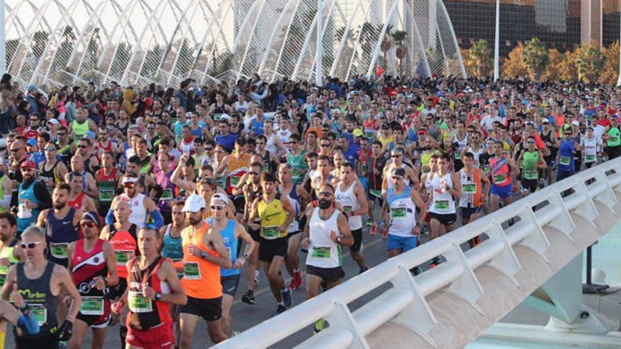 Salida del Maratón de Valencia